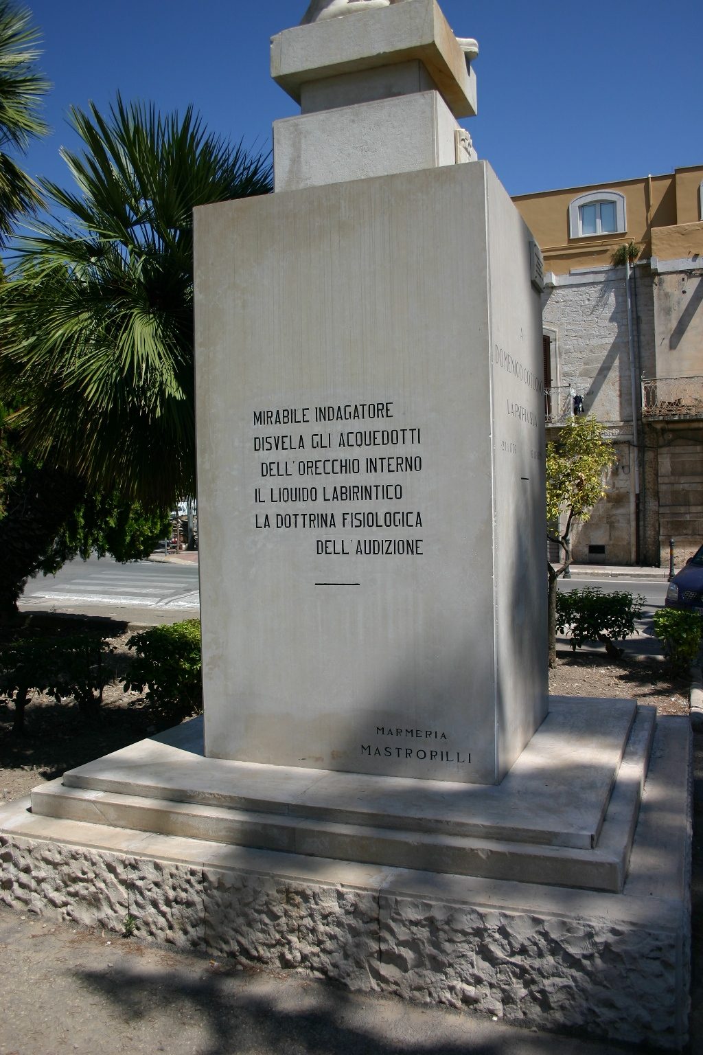 Domenico Cotugno's monument, Ruvo di Puglia, Italy - 07.JPG